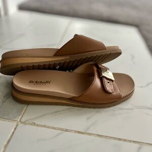 Dr. Scholl's Buckle Slide Sandals- Island Icon